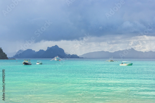 Las Cabanas beach in Palawan island, Philippines