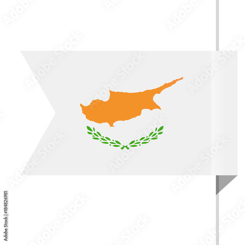 Cyprus Flag Vector Bookmark Icon