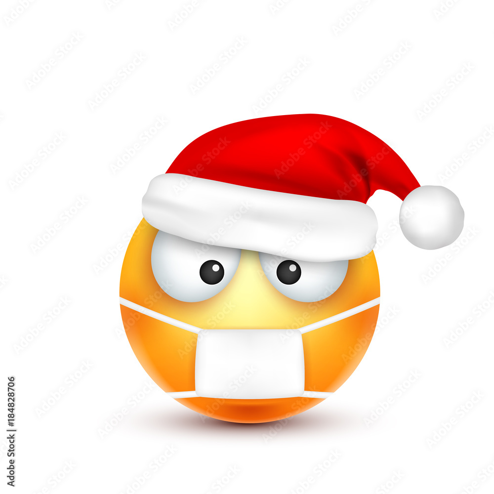 Christmas hat and smiley Christmas hat and smiley