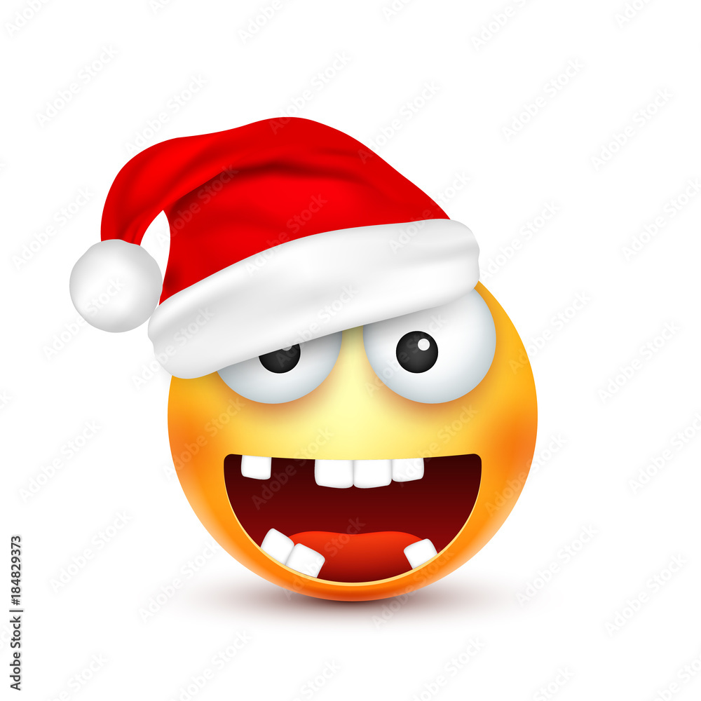 Christmas hat and smiley Christmas hat and smiley