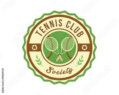 Modern Tennis Sports Club Badge Logo