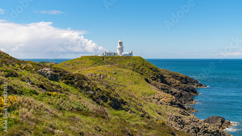 Strumble Head Lighthouse  near Goodwick  Pembrokeshire  Dyfed  Wales  UK