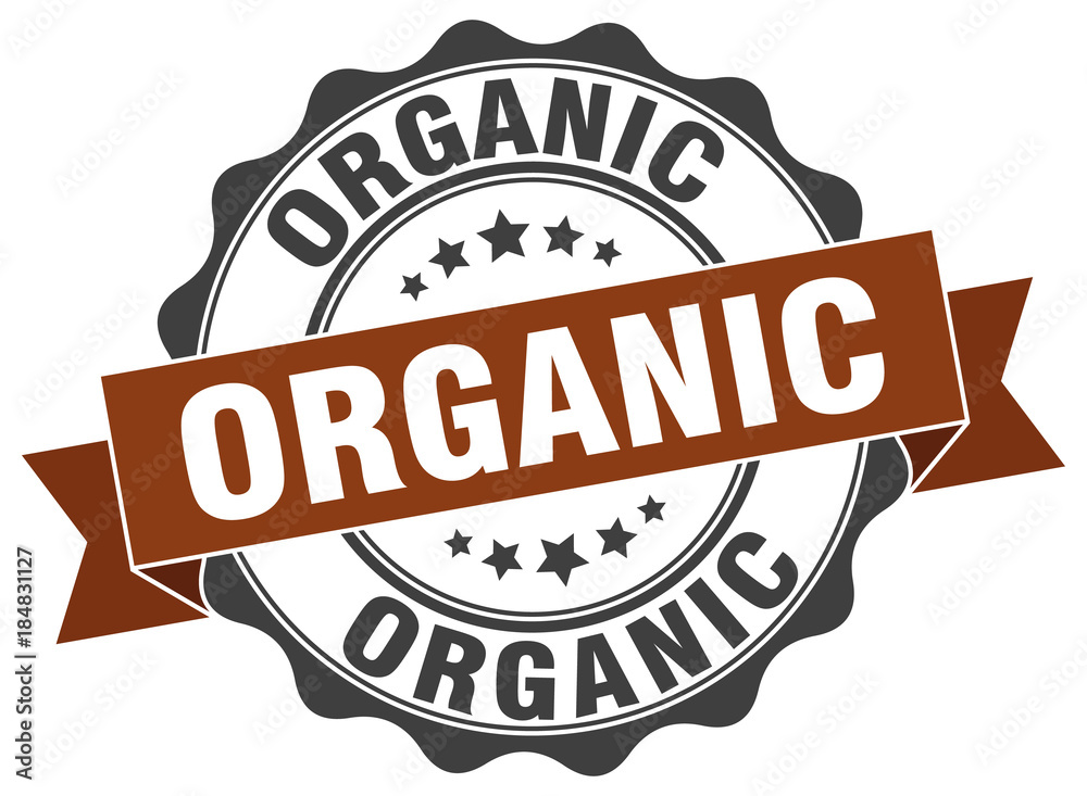 Fototapeta premium organic stamp. sign. seal
