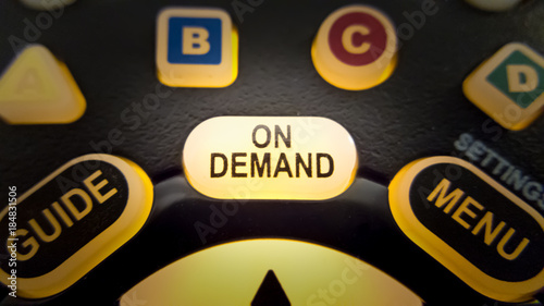 On Demand button on TV remote control