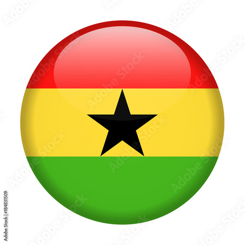 Free Download Ghana Flag Vector Round Icon - GFXLoad