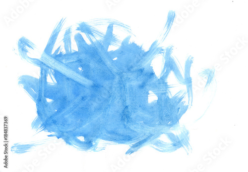  Hand-drawn abstract art blue. Decoration, design, cover.