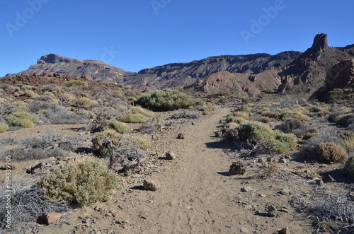 Sentier de randonnée, parc national du Teide
