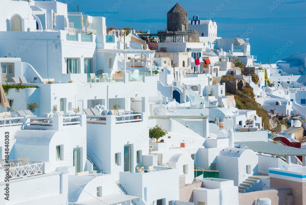 White houses of Santorini island, Greece