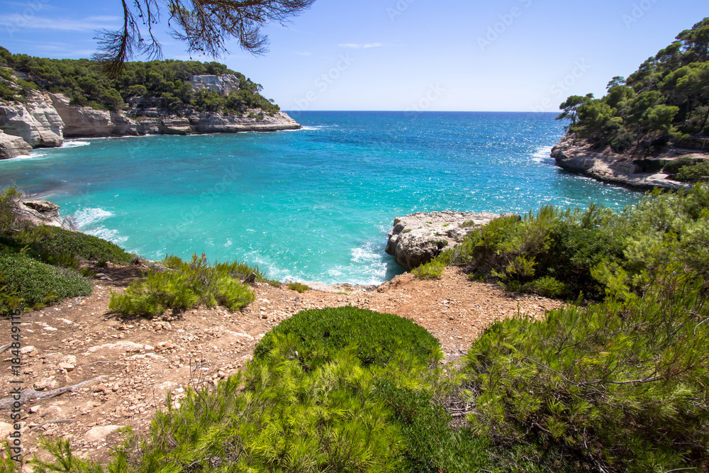 Fototapeta premium Cala Mitjana, Menorca, Spain