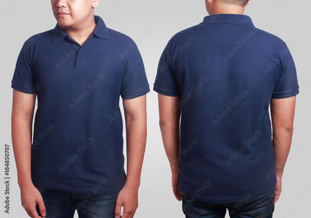 Dark Blue Polo Shirt Mockup Template Stock Photo | Adobe Stock