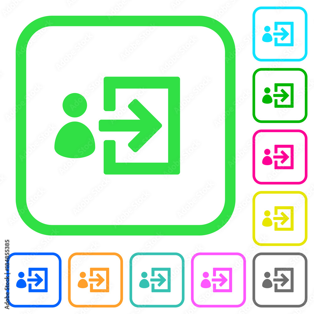 User login vivid colored flat icons icons User login vivid colored flat icons icons