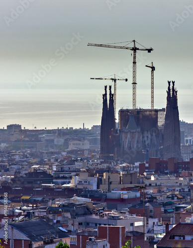 La Sagrada Familia - cathedral designed by Antoni Gaudi landmark in Barcelona