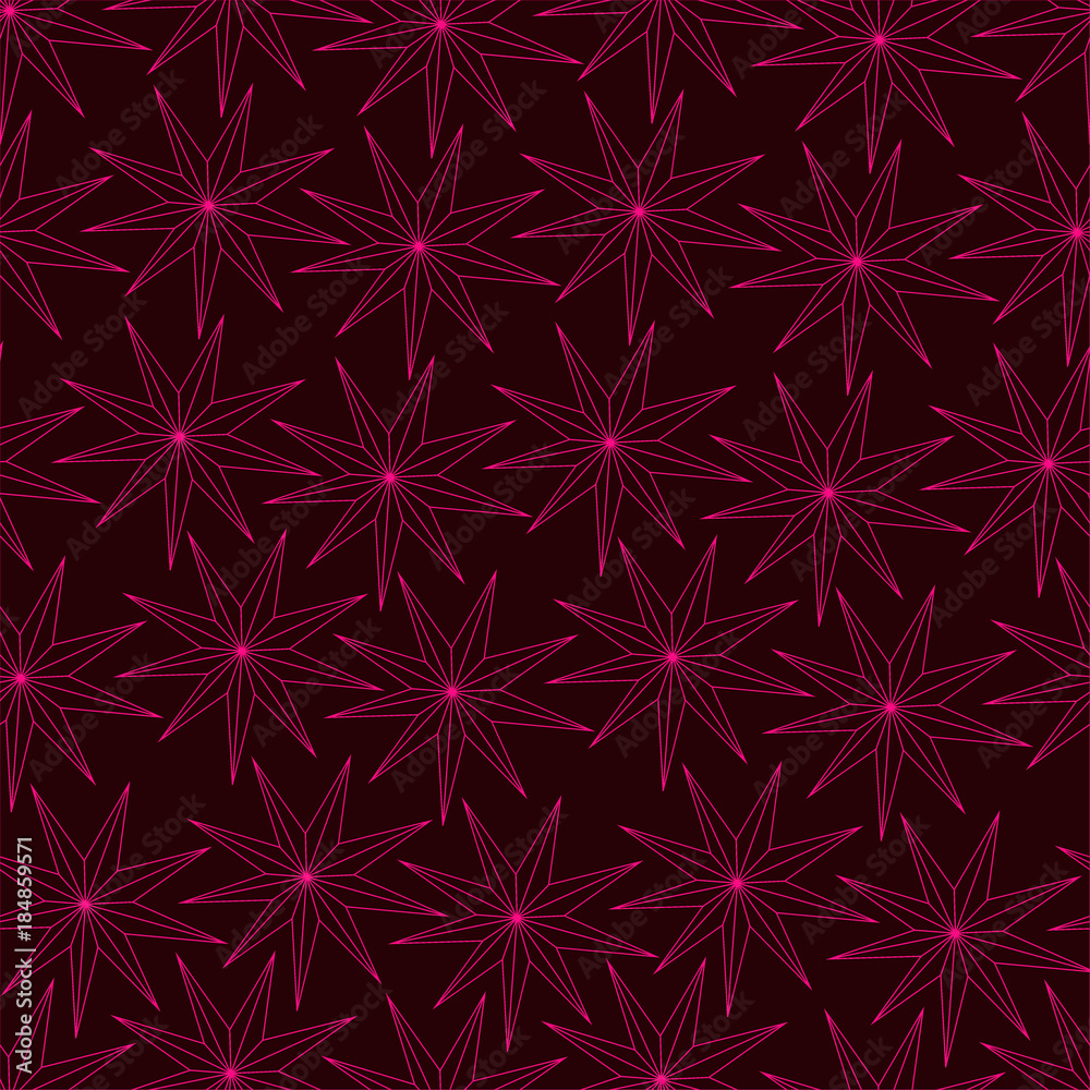 pointed stars seamless pattern on burgundy background pointed stars seamless pattern on burgundy background