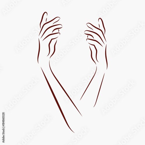graphic design editable for your design, hand drawn ballet gestures isolated on white background. vector illustration.