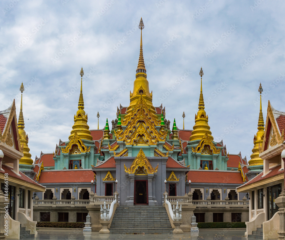 Wat Thang Sai, Phra Mahathat Chedi Phakdee Prakat, Thong Chai, Bang Saphan District