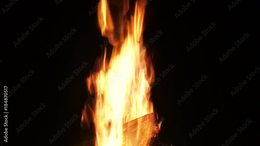 Fire flames on black background. Fire flames on black background.