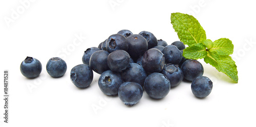 Bue berry on white background
