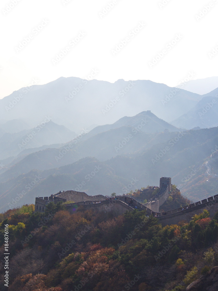 China Great Wall. Travel in Beijing City, China. 23th October, 2017