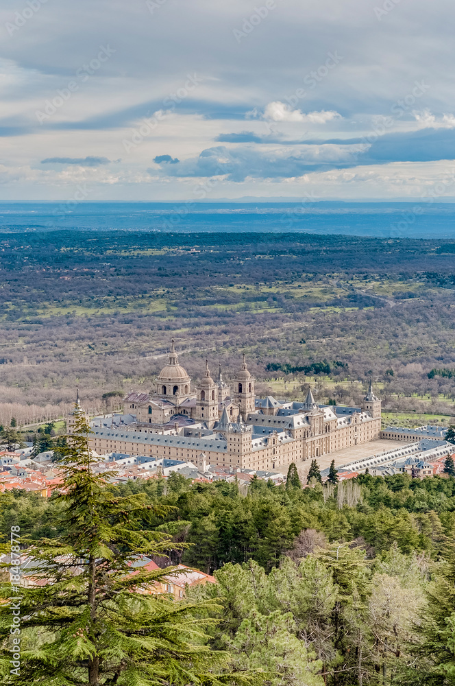 El Escorial monastery near Madrid, Spain. El Escorial monastery near Madrid, Spain.