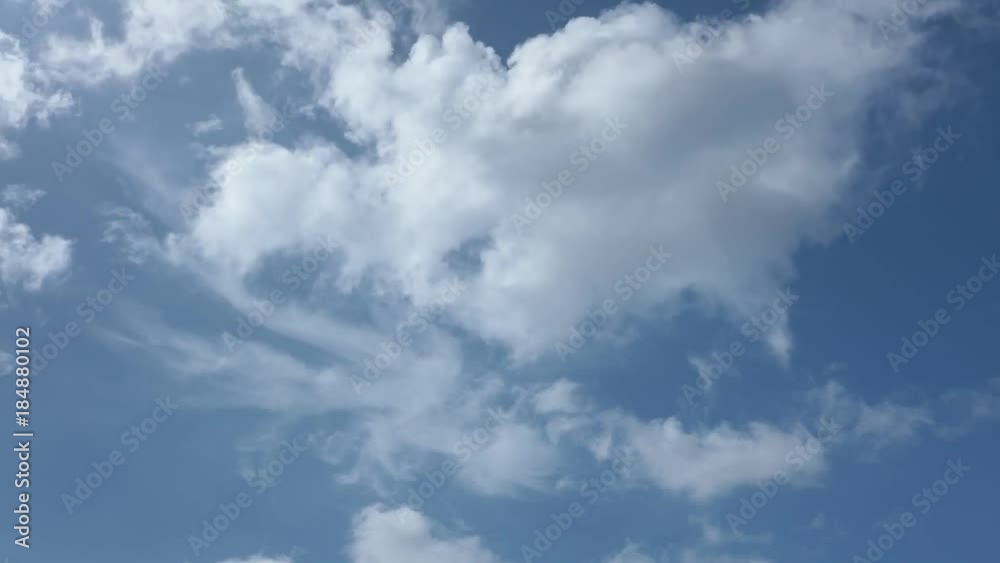 Deep blue skies high definition time lapse video footage of cloudscape with light cloud formations. Deep blue skies high definition time lapse video footage of cloudscape with light cloud formations.