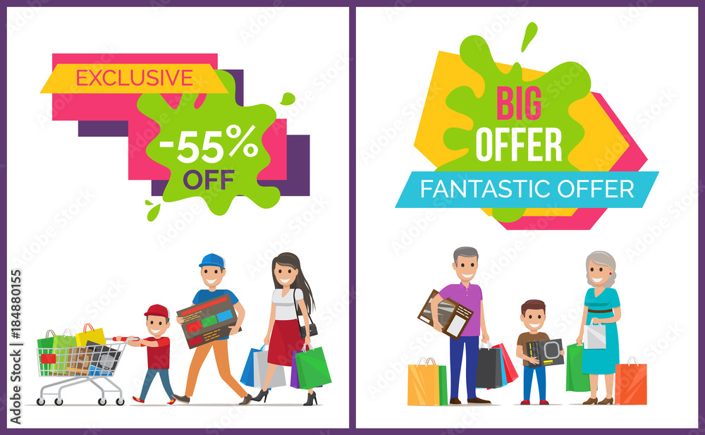 Exclusive Sale Fantastic Offer Vector Illustration Exclusive Sale Fantastic Offer Vector Illustration