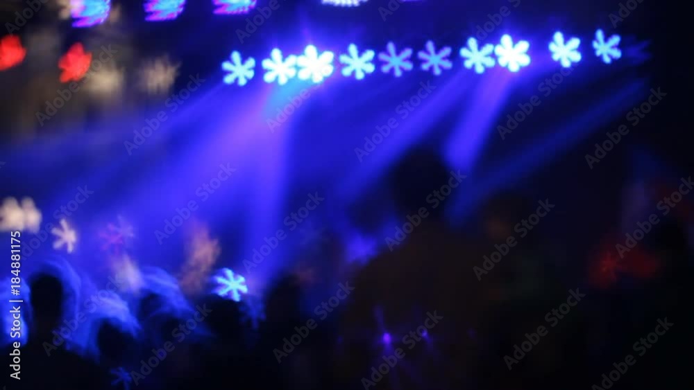 Snowflakes Lights Celebration Bokeh Out Of Focus Snowflakes Lights Celebration Bokeh Out Of Focus