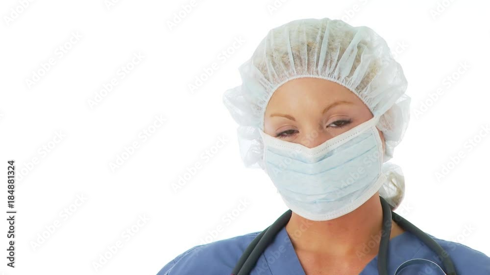 Close up portrait of female surgeon Close up portrait of female surgeon