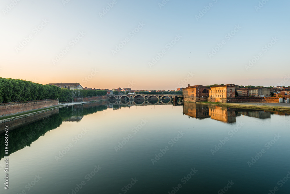 Fototapeta premium Pont Neuf in Toulouse, France.