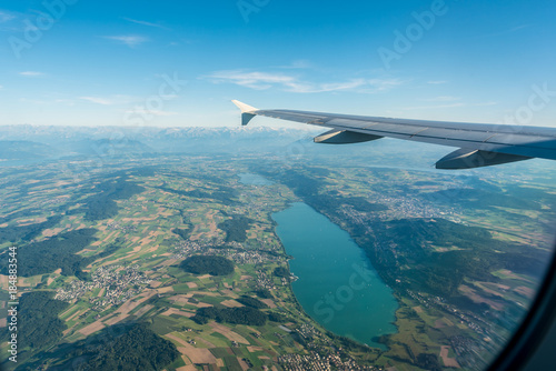 Flying over Switzerland