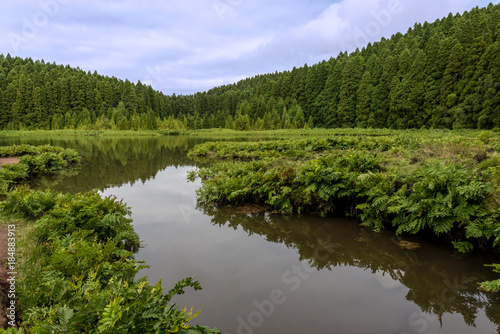 Lagoa do Canario on the island of Sao Miguel in the Azores  Portugal