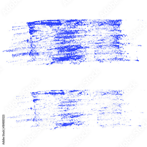 Two abstract vector brushes. grunge brushes. To create a careless test, the texture of paint, the texture of the old wall. Vector eps 10.