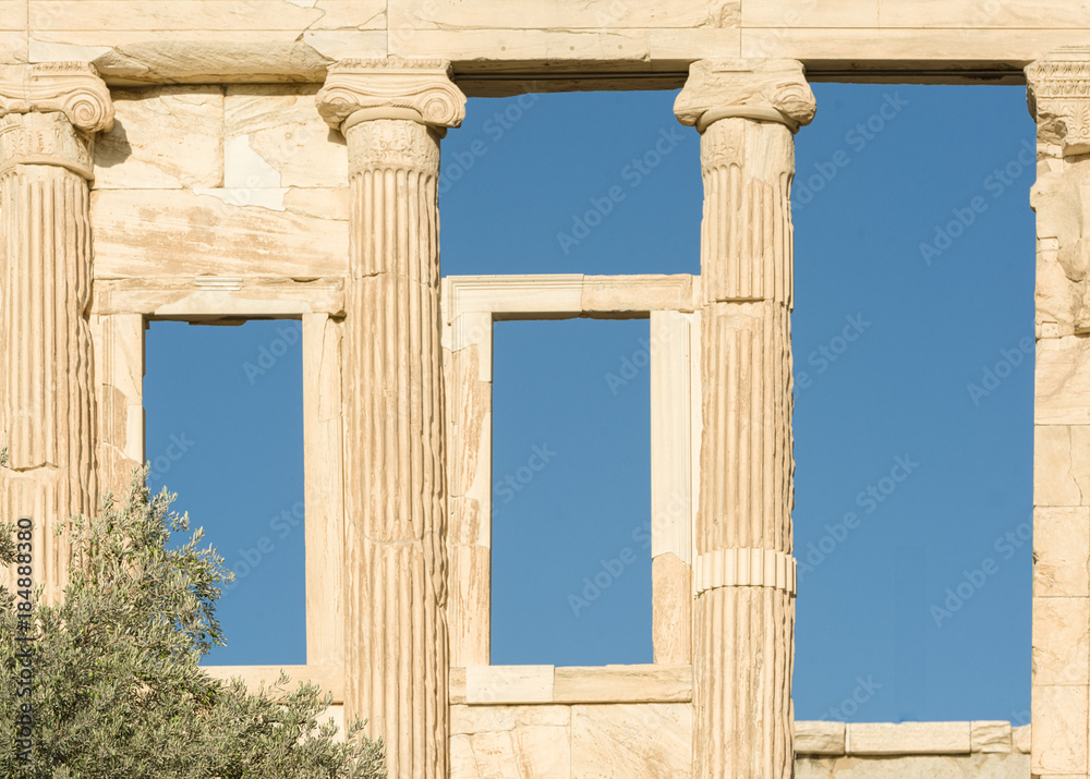 ATHENS, the Erechtheion and the Temple of Athena Nike.