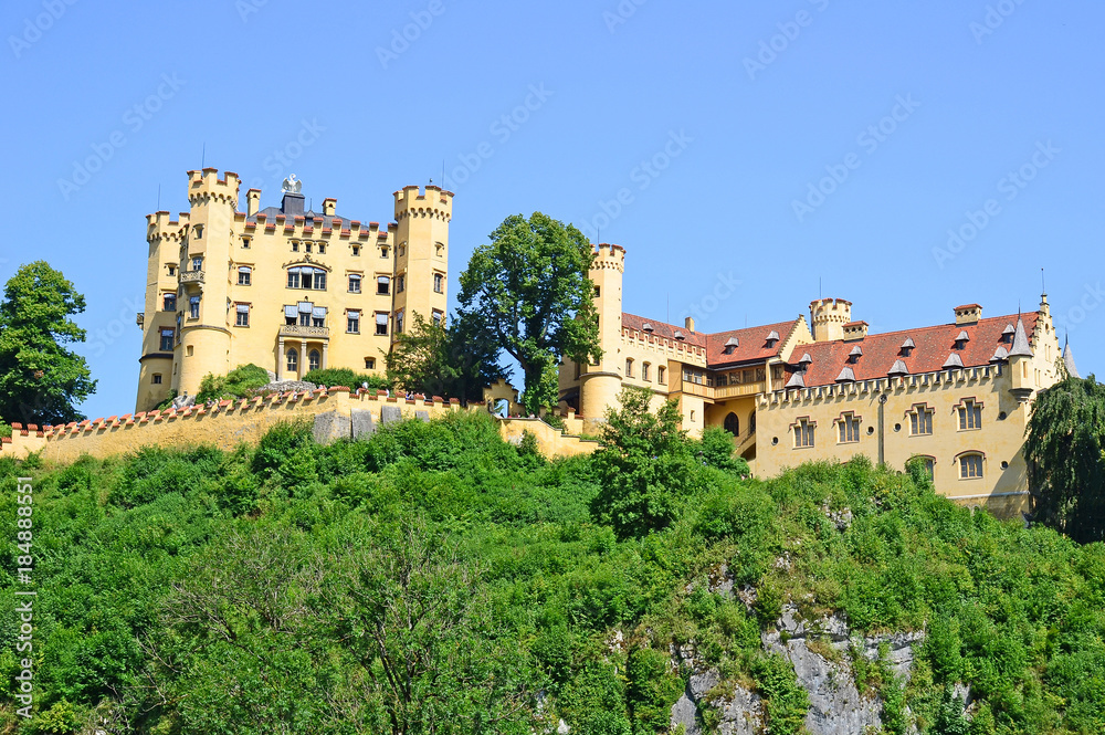 Hohenschwangau castle in Germany, Europe