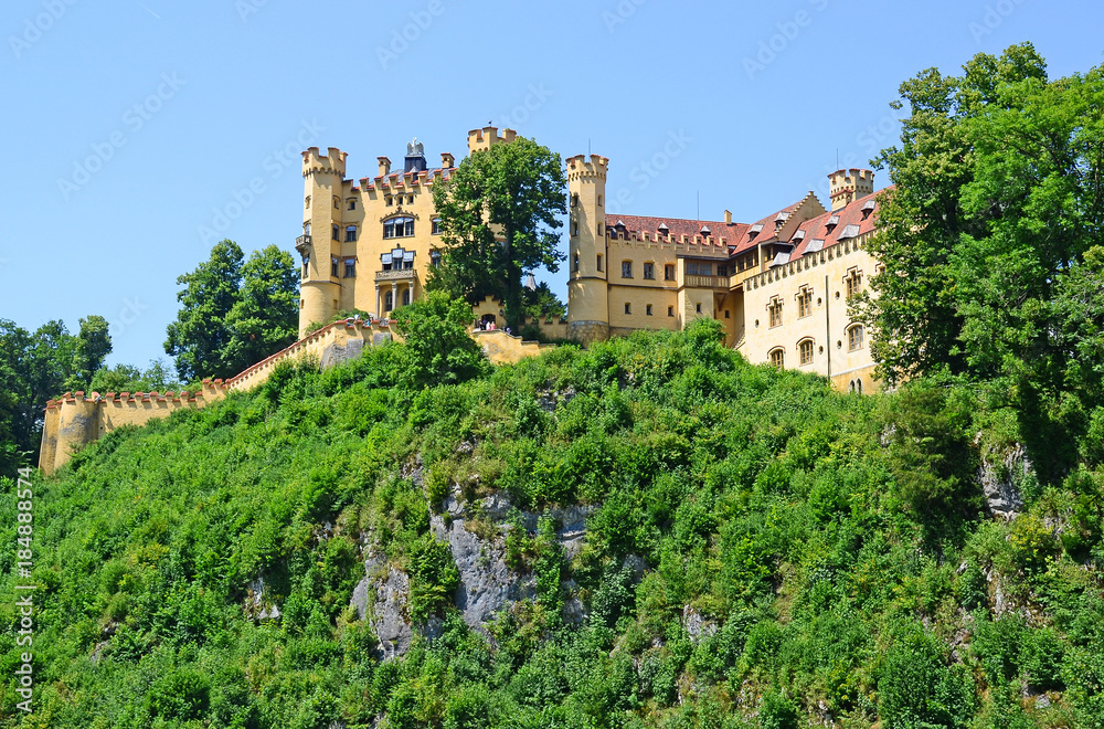 Hohenschwangau castle in Germany, Europe