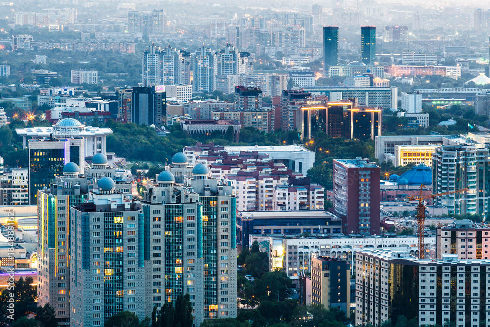 A view of the city of Almaty
