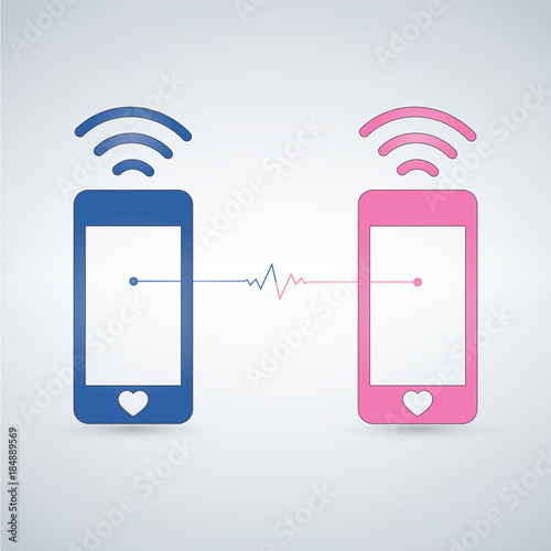 Couple Speak Cell Smart Pho...