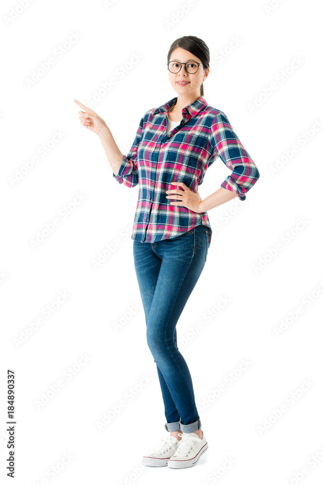 manager woman standing on white background manager woman standing on white background