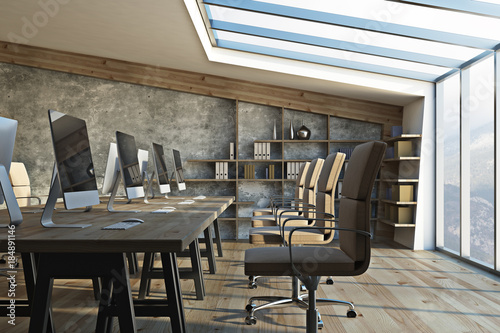 Obraz na płótnie Contemporary coworking office interior