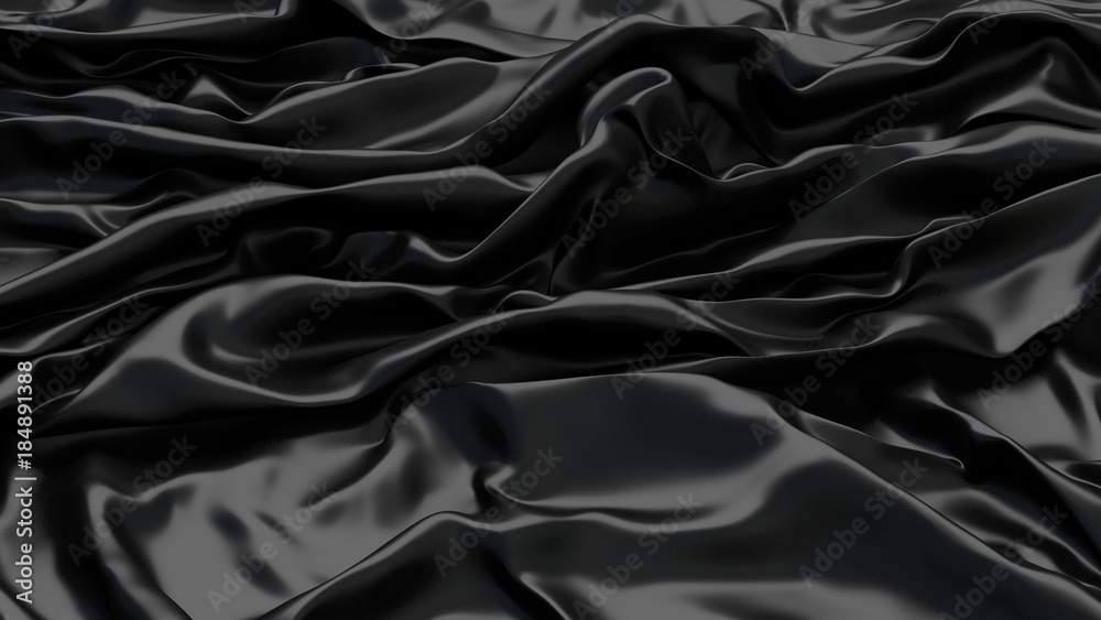 Obraz premium 3D Illustration Abstract Black Background