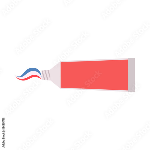 Toothpaste tube vector