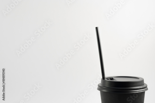 Closed Coffee Cup on white background