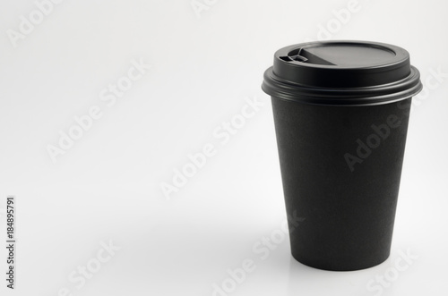 Closed Coffee Cup on white background