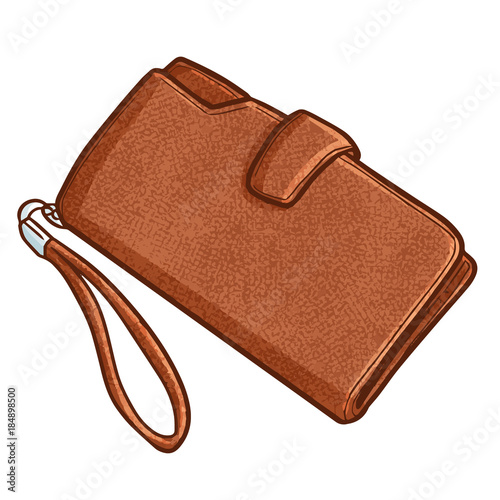 Cool and cute fashionable wallet for men - vector.