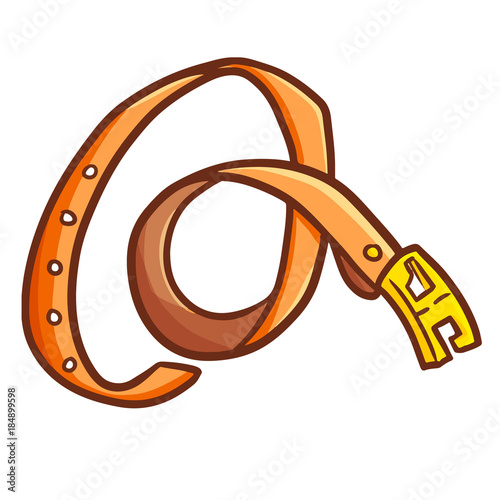 Funny and cute elegant woman belt - vector.