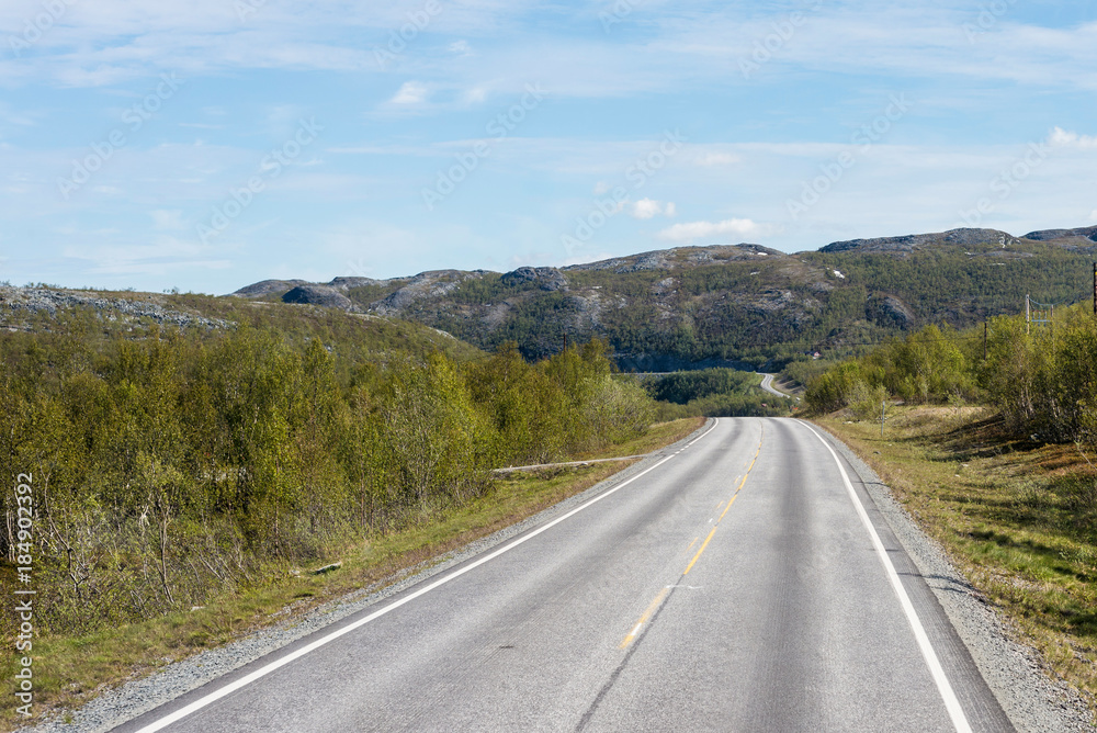 Route E69 in Finnmark, Northern Norway