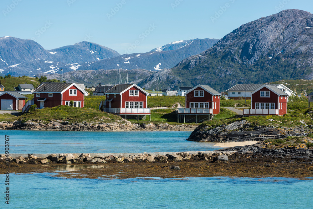 Naklejka premium Sommaroy in Troms, Norway,