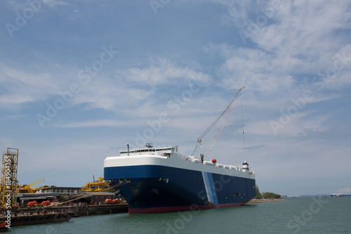 pure car carrier alongside