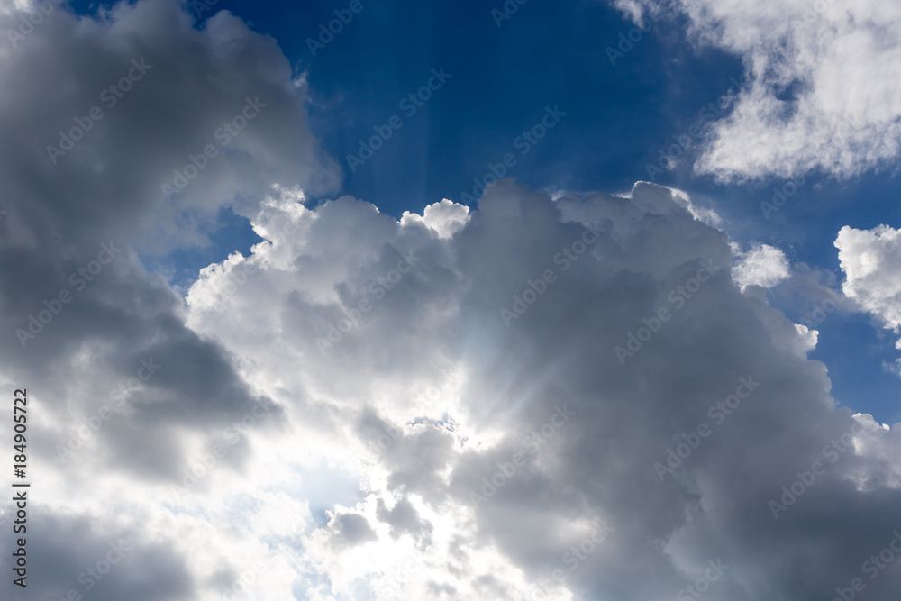 Fototapeta premium clouds and light ray