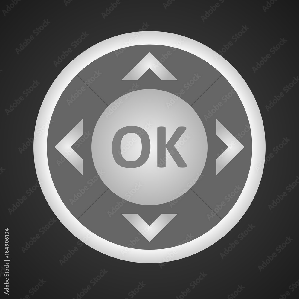 The round panel of buttons of management of the user interface. The round panel of buttons of management of the user interface.