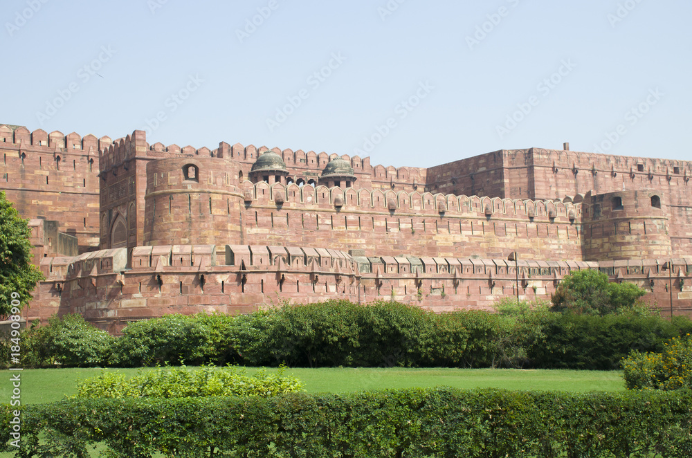 Fort Agra in India architecture a construction

